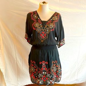 Embroidered Mini-dress/Romper
